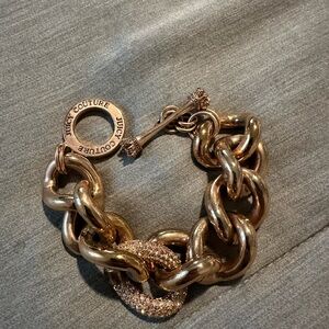 Vintage Juicy Couture Gold-Tone Chain Bracelet